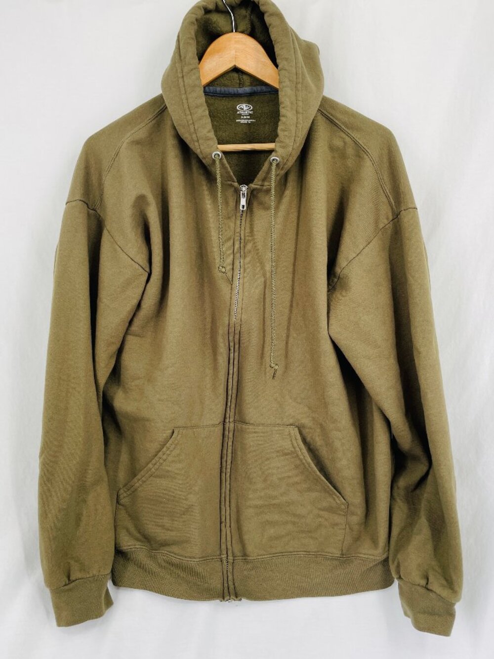 Athletic Works Woman Zipper Light Brown Hoodie